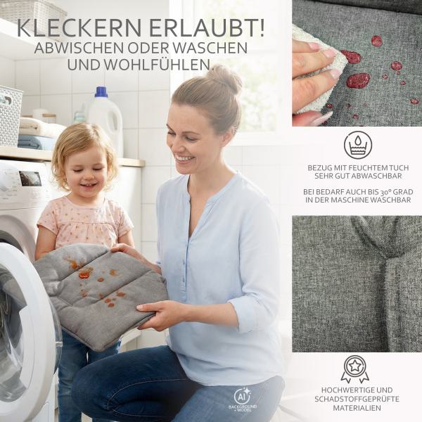 BAMBINIWELT Ersatzkissen für Stokke Tripp Trapp, MELIERT (1-teilig)